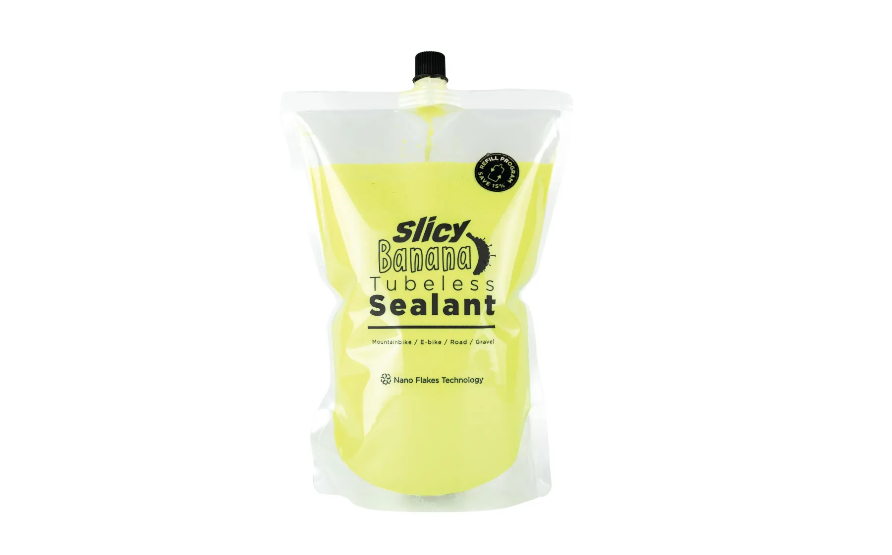 SLICY Banana Smoothy tubeless vätska 1L, Yellow, One Size SLICY Banana Smoothy tubeless vätska 1L, Yellow, One Size