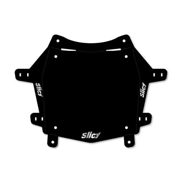 SLICY Downhill Registreringsskylt, Black, One Size