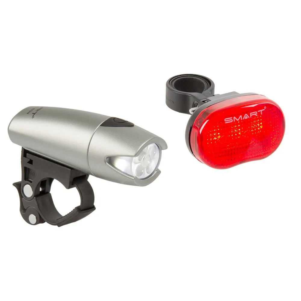Smart Polaris Led Cykellampset, Black / silver, One Size Smart Polaris Led Cykellampset, Black / silver, One Size