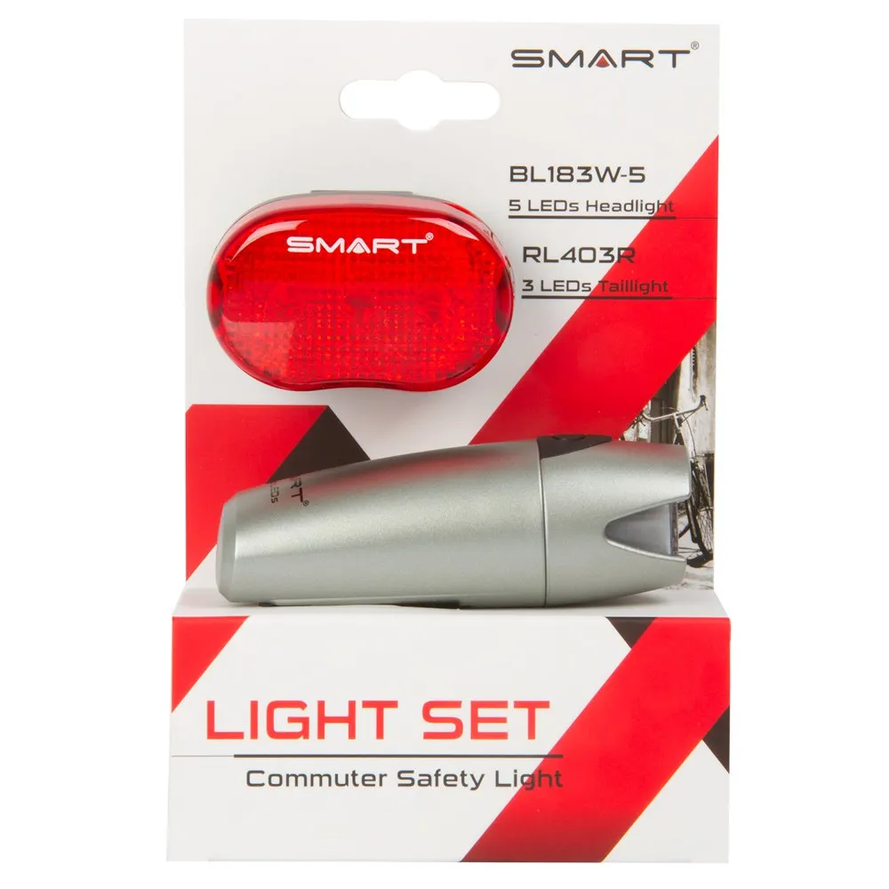 Smart Polaris Led Cykellampset, Black / silver, One Size Smart Polaris Led Cykellampset, Black / silver, One Size