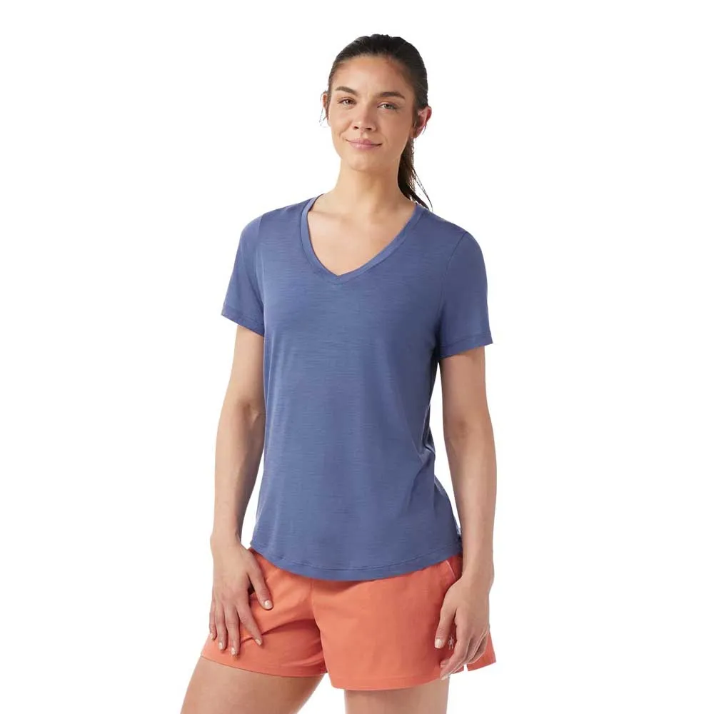 SmartWool Active Ultralite V Neck T-shirt Med Korta ärmar