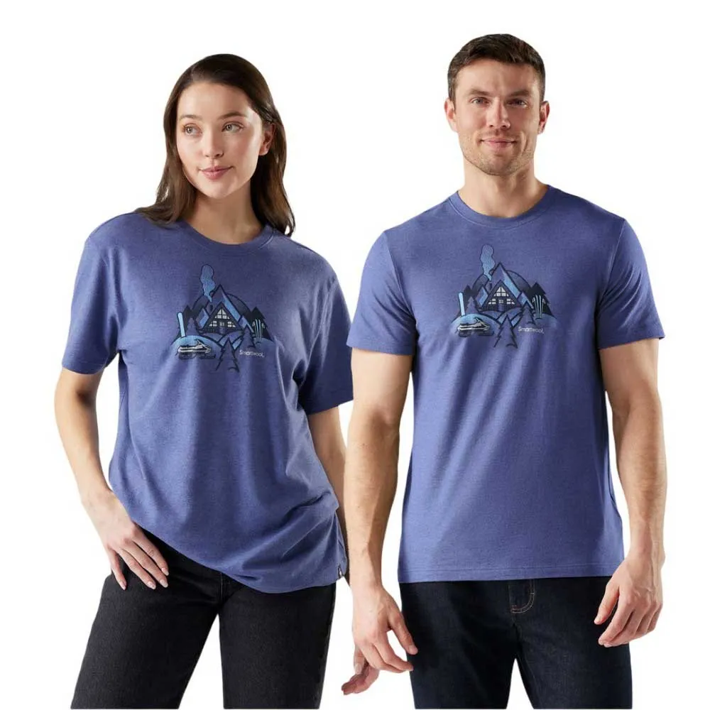 SmartWool Alpine A-frame Graphic T-shirt Med Korta ärmar, Nightfall blue