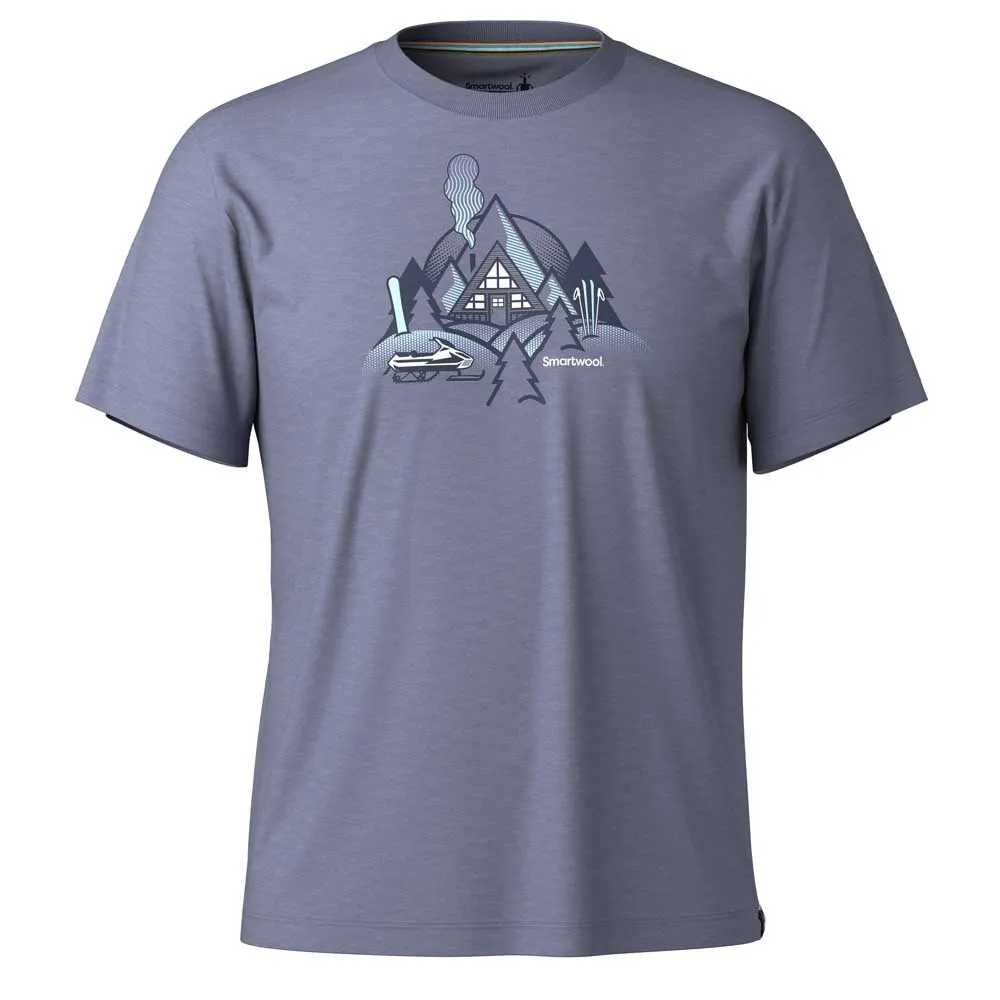 SmartWool Alpine A-frame Graphic T-shirt Med Korta ärmar, Nightfall blue