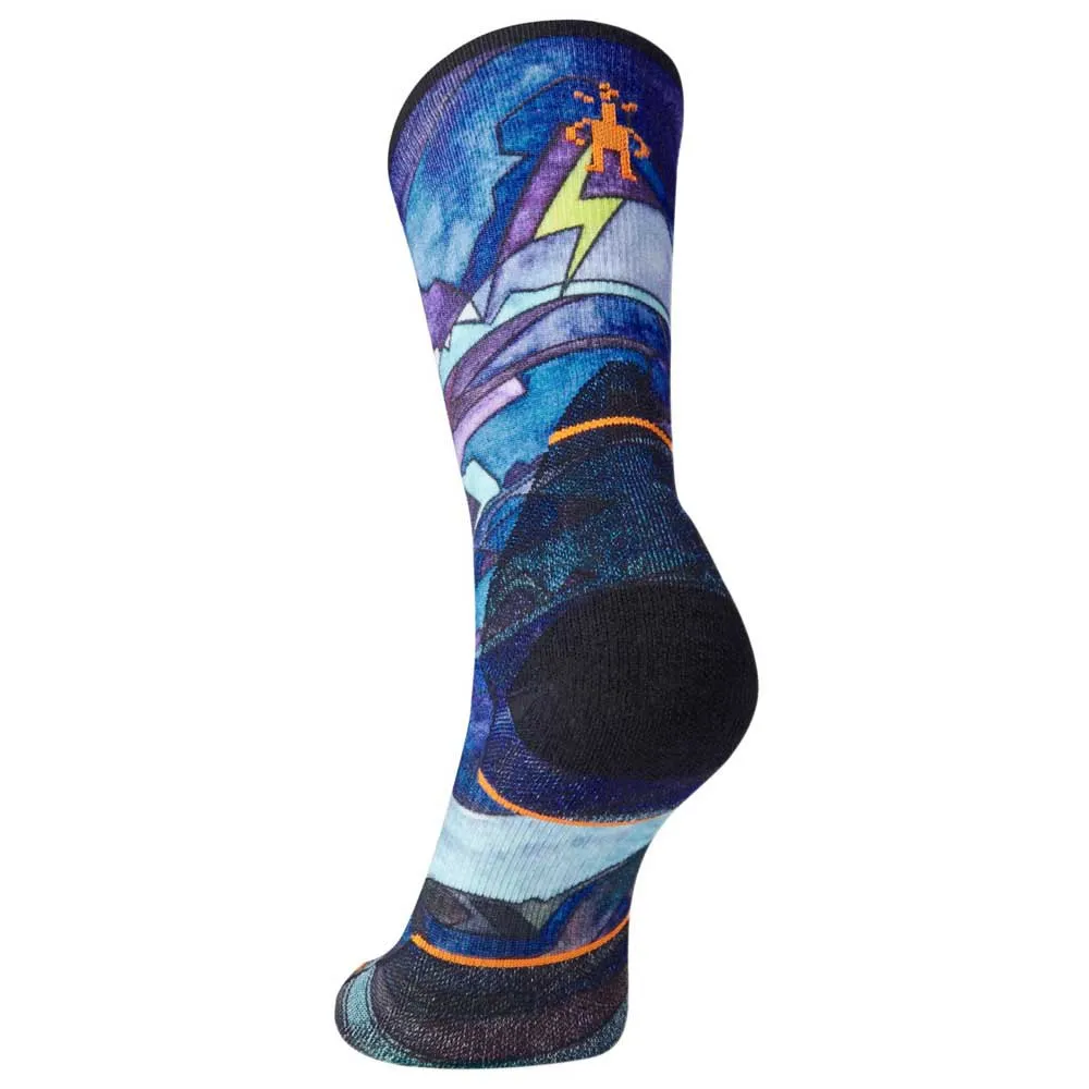 SmartWool Athlete Edition Run Print Crew Strumpor female, Multicolour