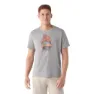 SmartWool Bear Label Graphic Slim Fit T-shirt Med Korta ärmar, Light gray heather