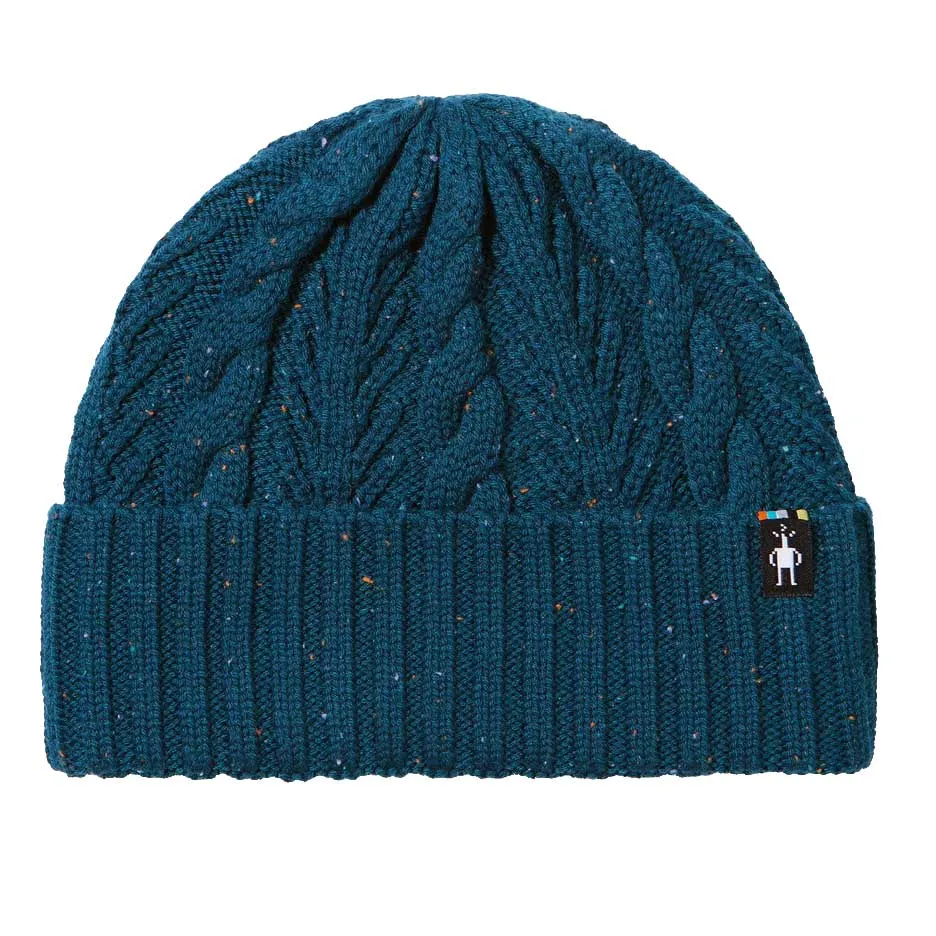 SmartWool Cable Knit Mössa, Twilight blue donegal