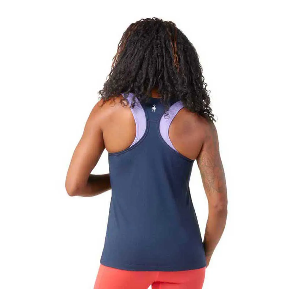 SmartWool Floral Meadow Graphic ärmlös T-shirt, Deep navy