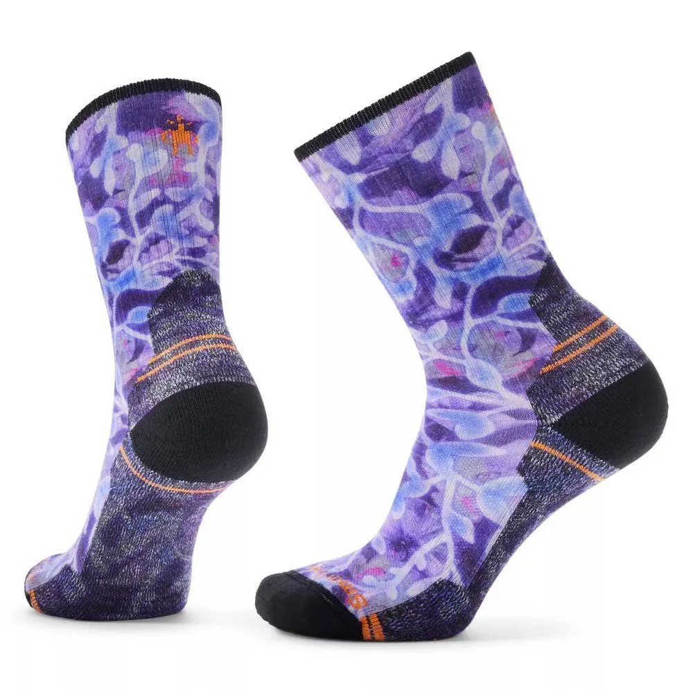 SmartWool Hike Light Cushion New Print 1 Crew-strumpor, Purple iris