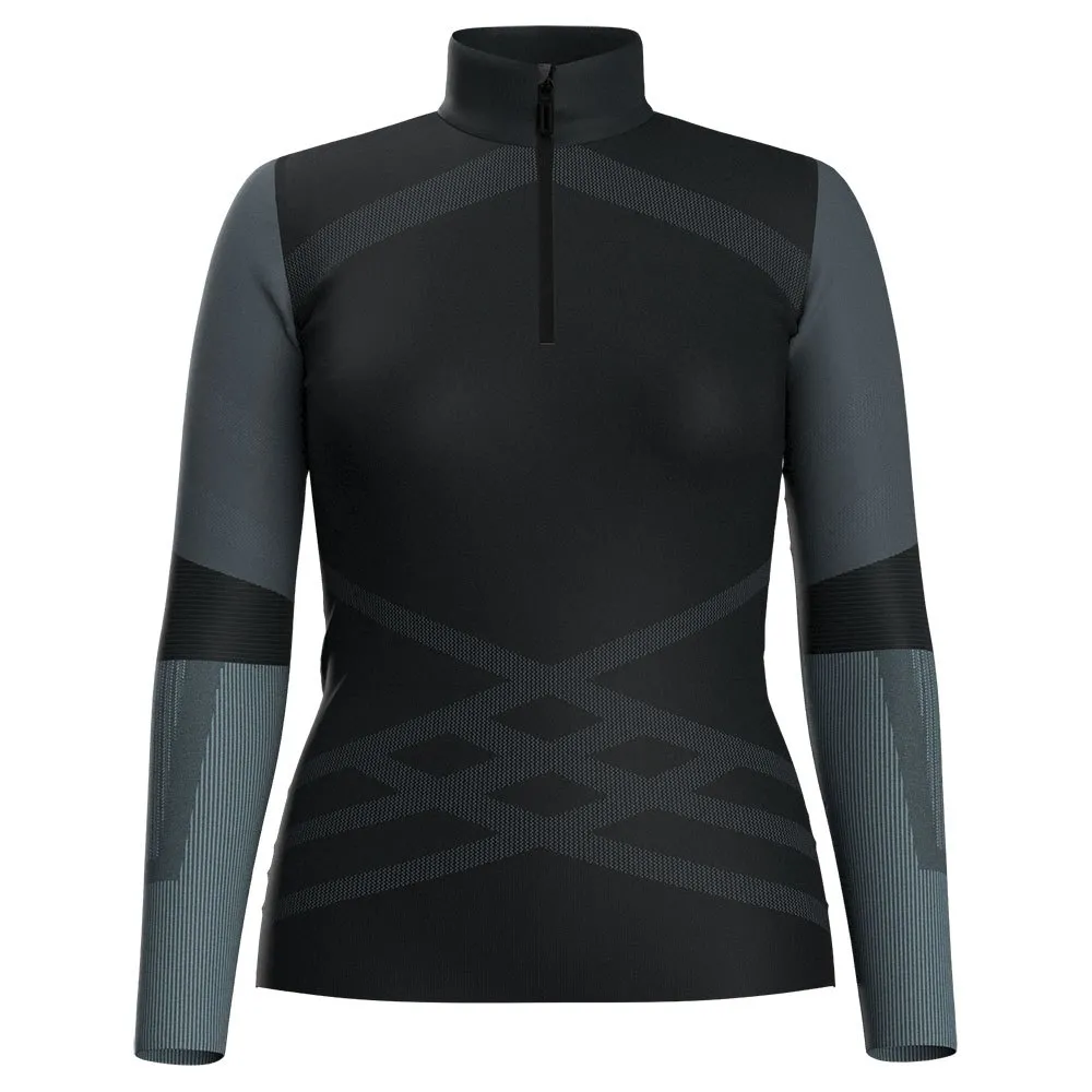 SmartWool Intraknit Thermal Merino Colorblock Halv Dragkedja Tröja, Black