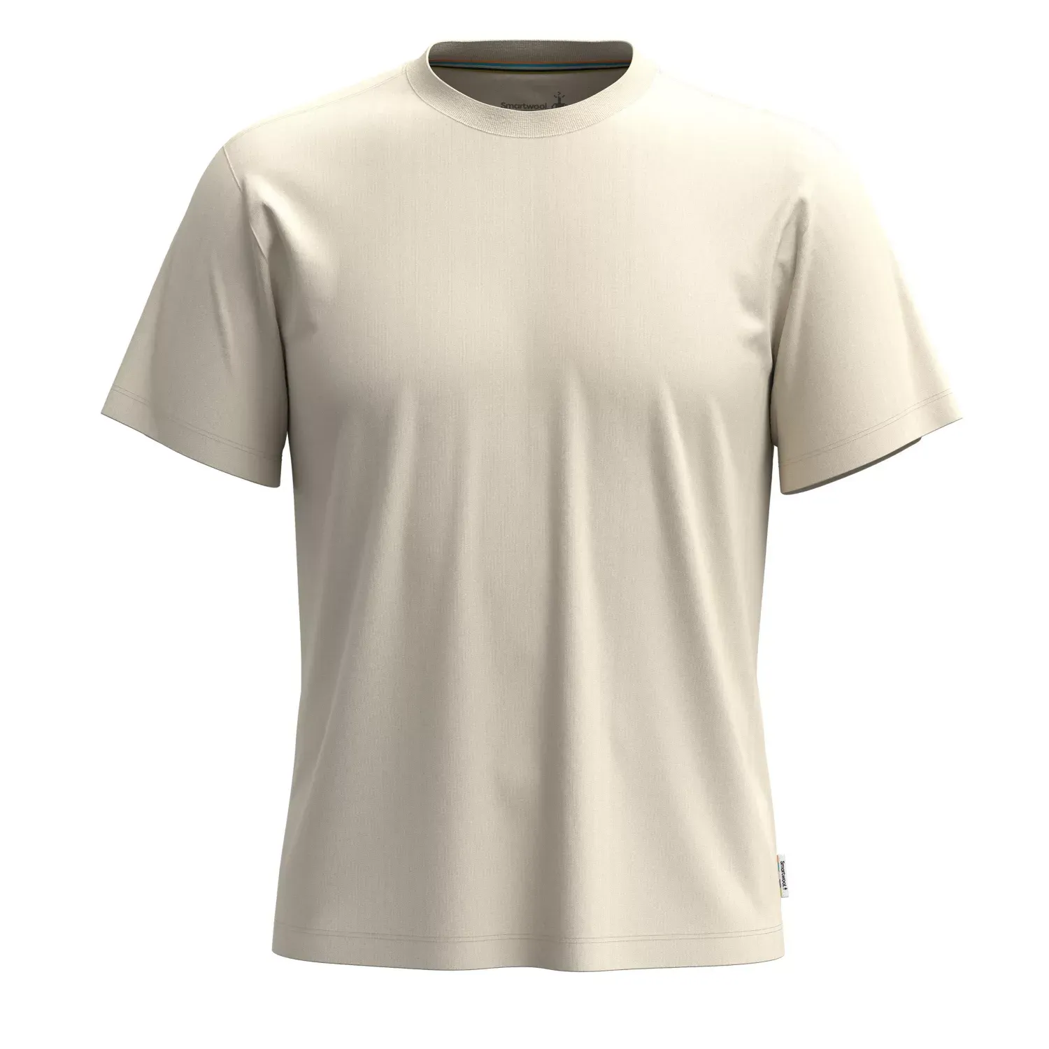 SmartWool Men's Perfect Crew Tee, Almond SmartWool Men's Perfect Crew Tee, Almond