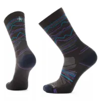 SmartWool Performance Hike Light Cushion Mountain Range Pattern Crew Strumpor SmartWool Performance Hike Light Cushion Mountain Range Pattern Crew Strumpor