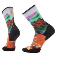SmartWool Run Targeted Cushion Singletrack Print Crew-strumpor SmartWool Run Targeted Cushion Singletrack Print Crew-strumpor