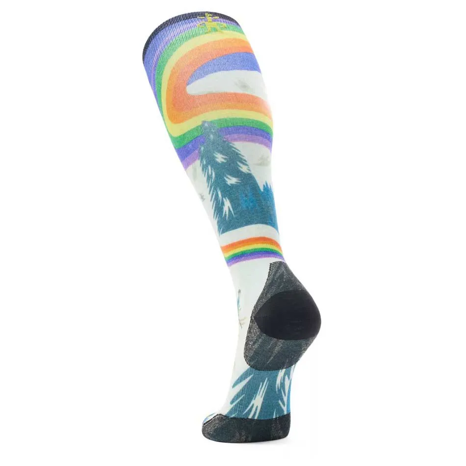 SmartWool Ski Zero Cushion Rainbow Trails Print Otc Strumpor
