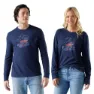 SmartWool Snowcat Graphic T-shirt Med Lång ärm, Deep navy
