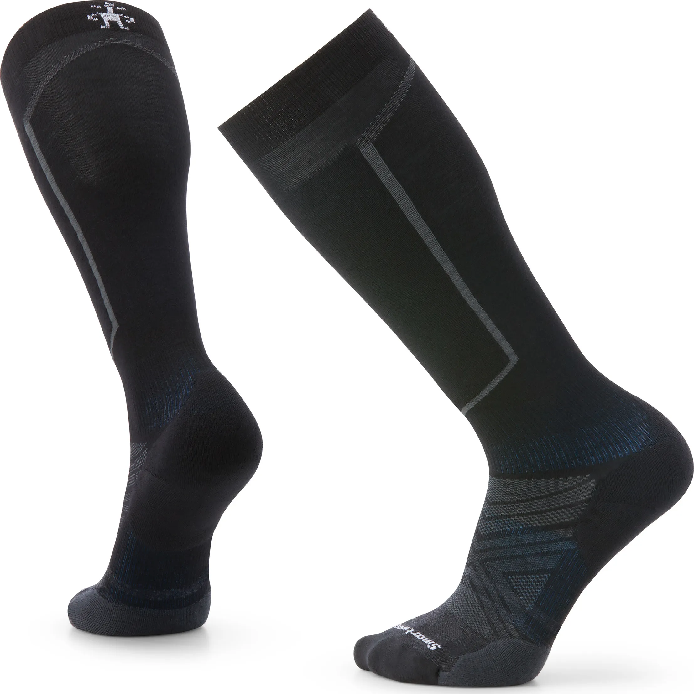 SmartWool Unisex Ski Targeted Cushion Over The Calf Socks, Black SmartWool Unisex Ski Targeted Cushion Over The Calf Socks, Black