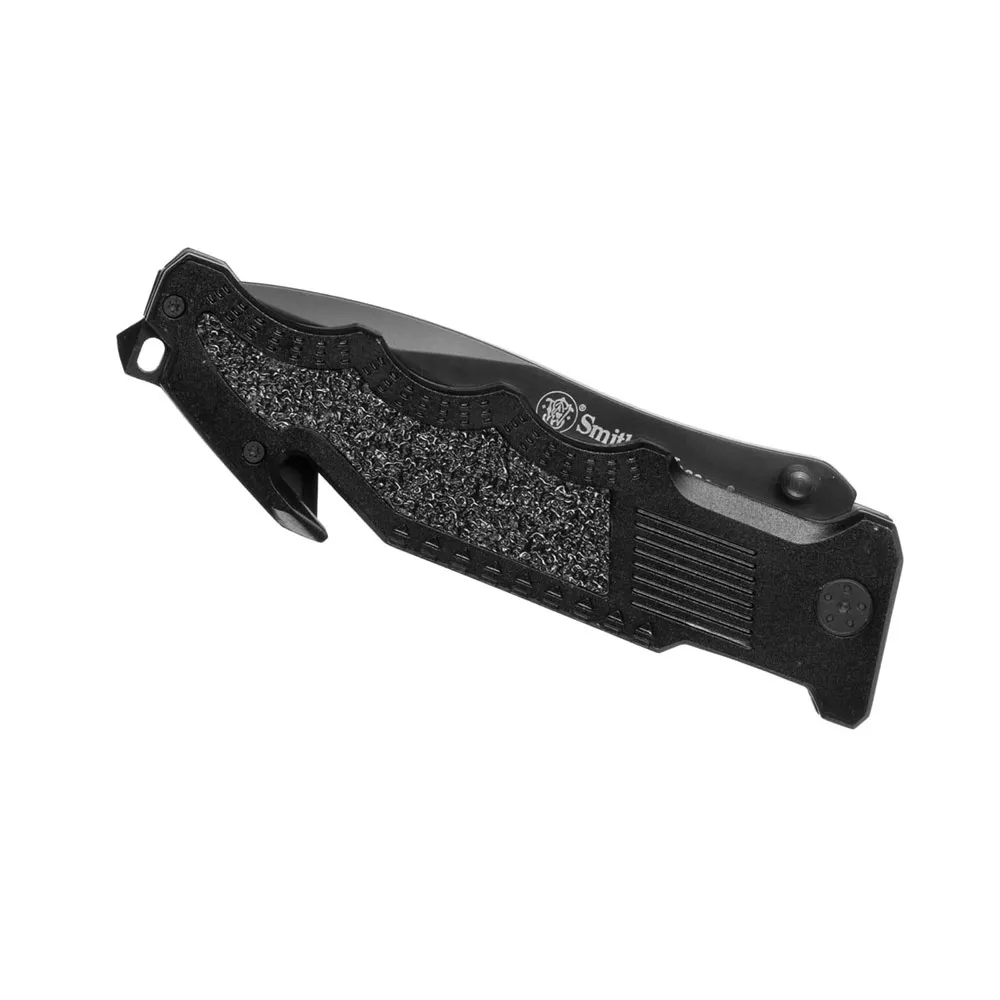 Smith Border Guard Swbg1s Serrated Folder Fickkniv, Black, One Size Smith Border Guard Swbg1s Serrated Folder Fickkniv, Black, One Size