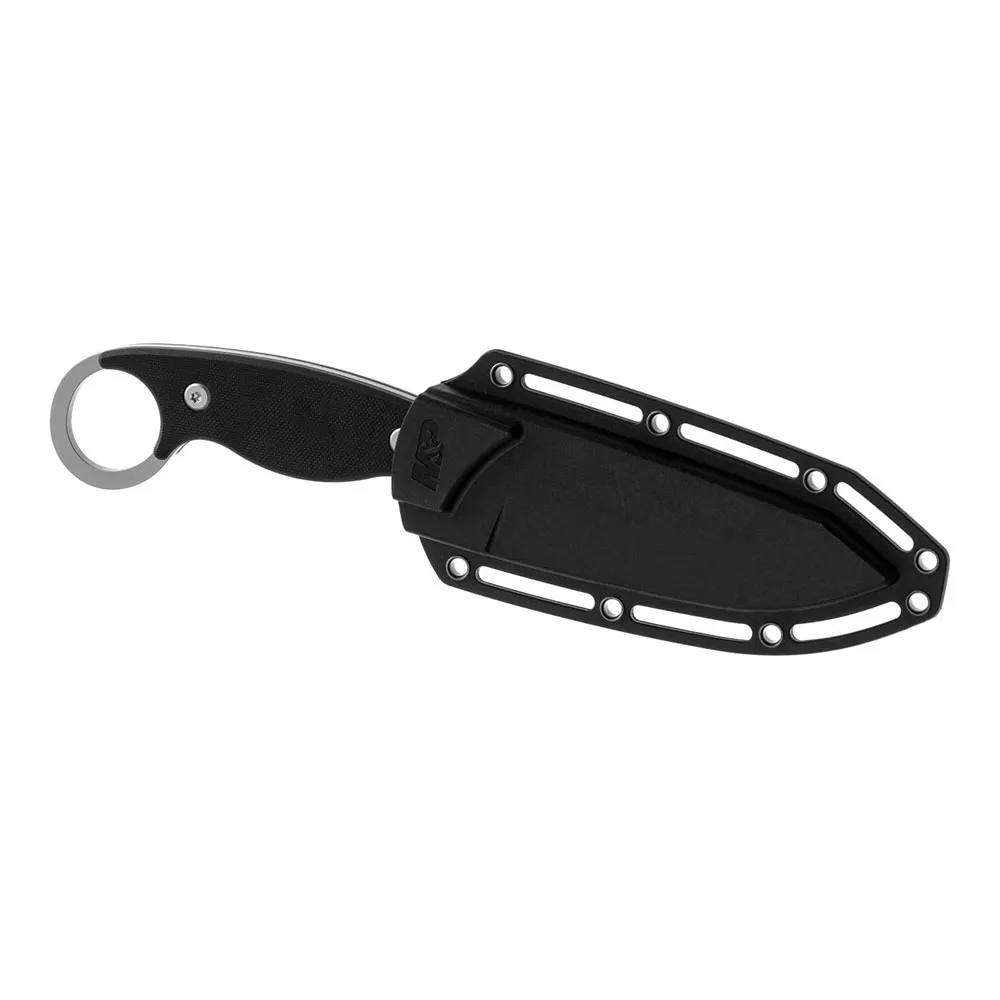 Smith Extreme Ops Chokehold Karambit Fixed Kniv, Black, One Size