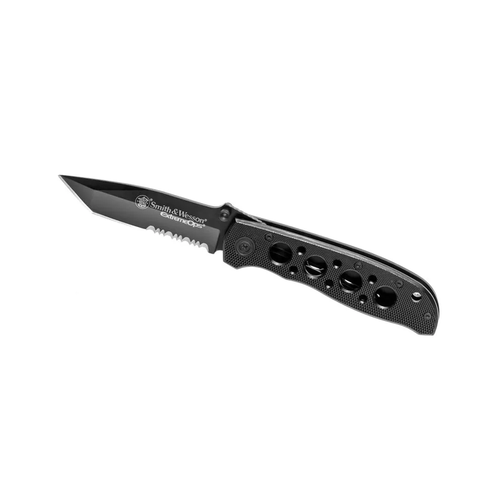 Smith Extreme Ops Ck5tbs Serrated Tanto Fällkniv, Black, One Size