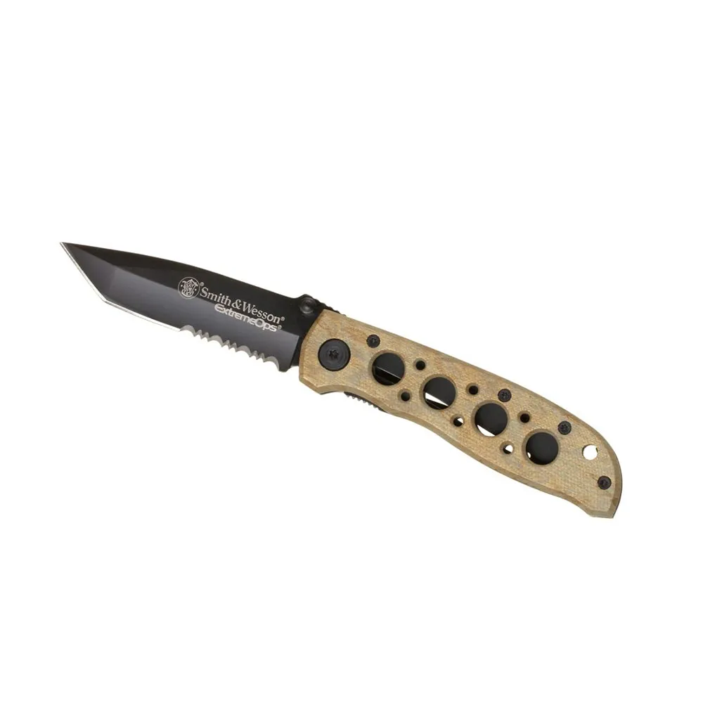 Smith Extreme Ops Ck5tbsd Serrated Tanto Folder Fickkniv, Desert, One Size Smith Extreme Ops Ck5tbsd Serrated Tanto Folder Fickkniv, Desert, One Size