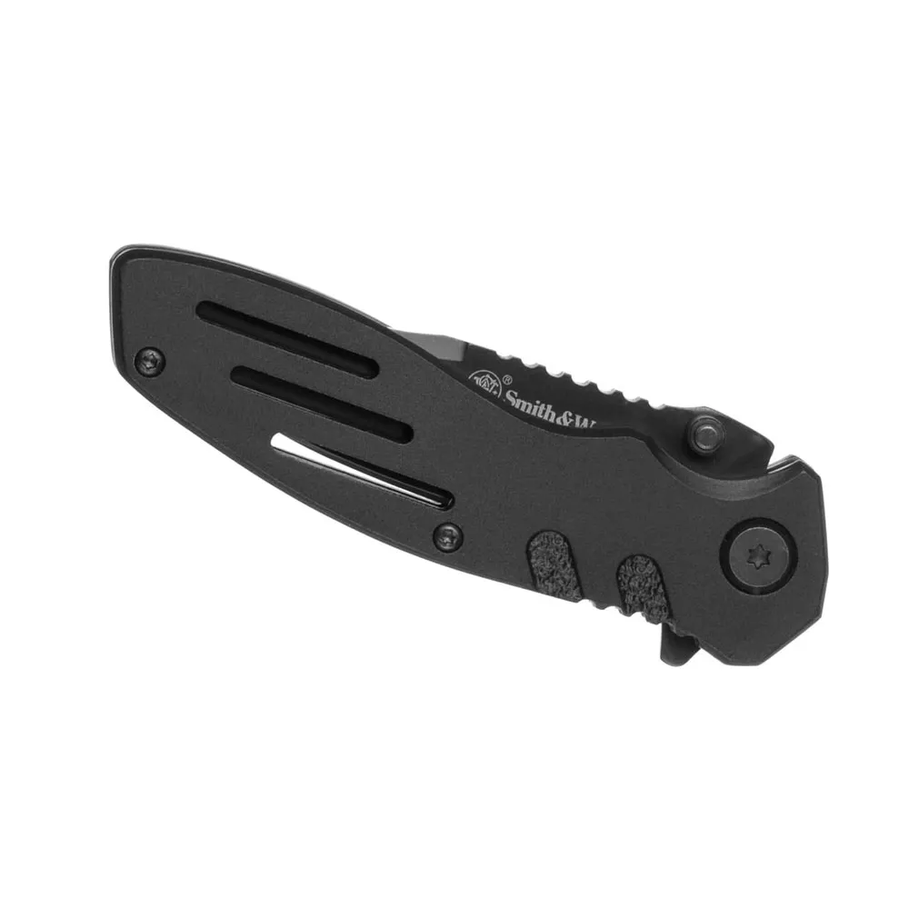Smith Extreme Ops Swa24s Serrated Folder Fickkniv, Black, One Size Smith Extreme Ops Swa24s Serrated Folder Fickkniv, Black, One Size