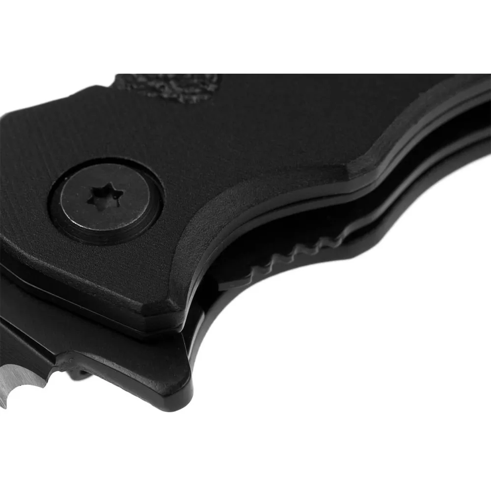 Smith Extreme Ops Swa24s Serrated Folder Fickkniv, Black, One Size Smith Extreme Ops Swa24s Serrated Folder Fickkniv, Black, One Size