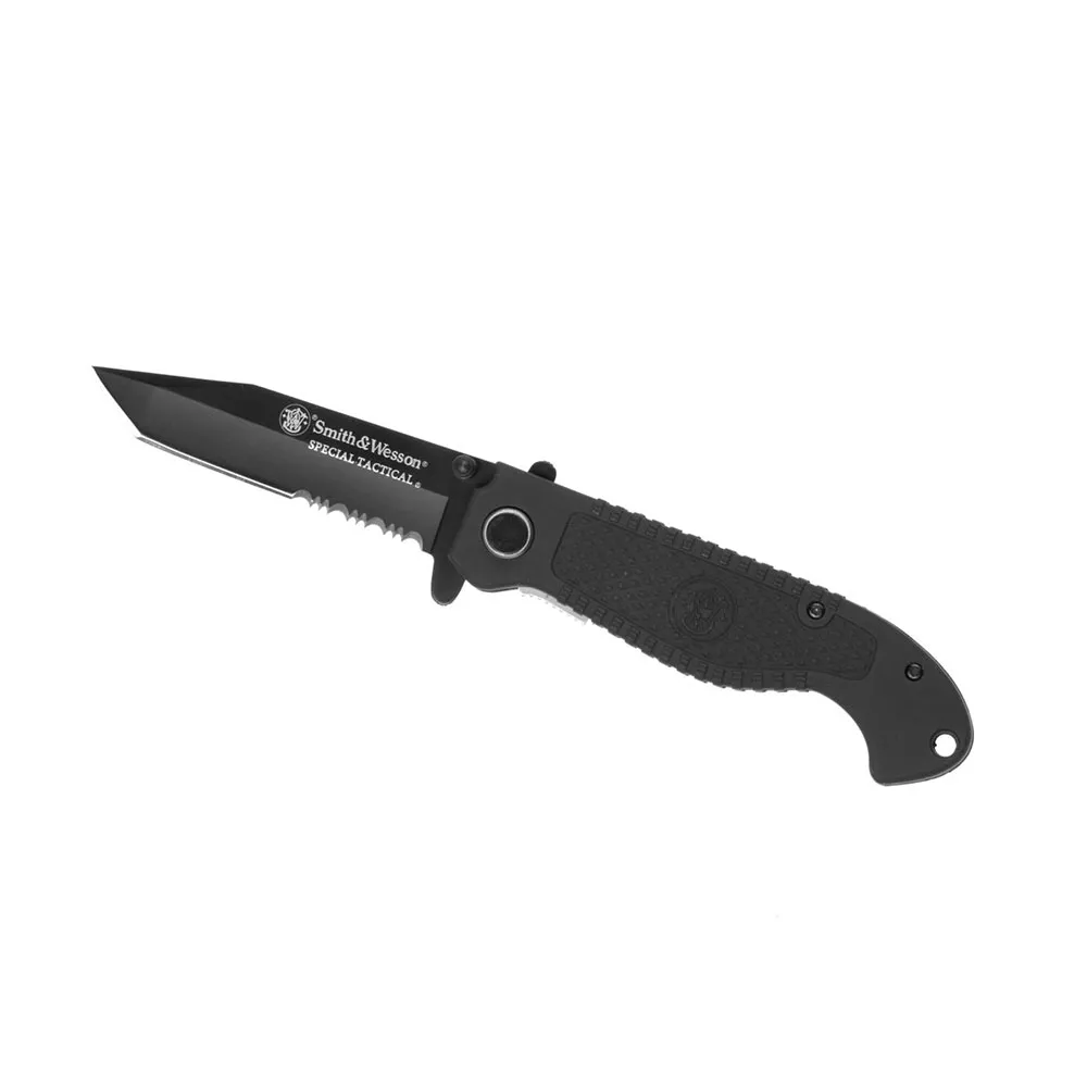 Smith Special Tactical Cktacbs Serrated Tanto Folder Fickkniv, Black, One Size Smith Special Tactical Cktacbs Serrated Tanto Folder Fickkniv, Black, One Size