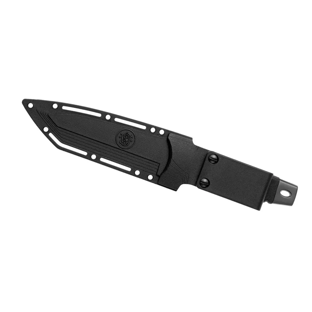 Smith Sw7 Fixed Blade Tanto Kniv, Black, One Size Smith Sw7 Fixed Blade Tanto Kniv, Black, One Size