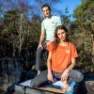Snap Climbing Crop Hemp T-shirt Med Korta ärmar, Terracota