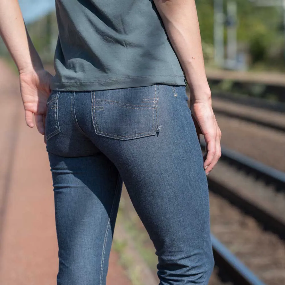 Snap Climbing Skinny Jean Byxor, Blue denim Snap Climbing Skinny Jean Byxor, Blue denim