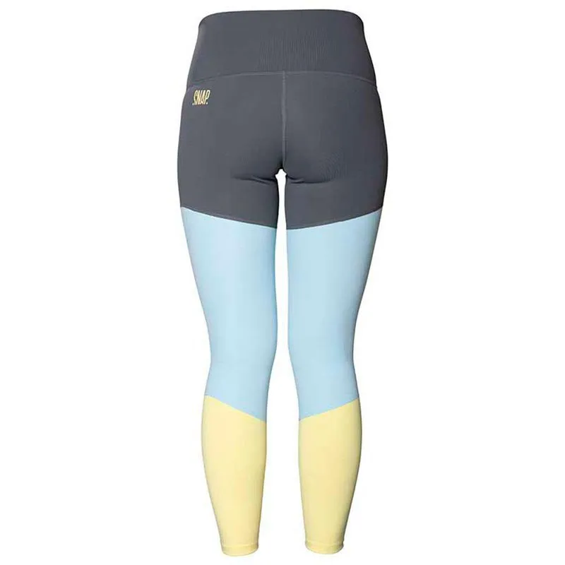 Snap Climbing Three-colored Leggings, Multicolor