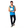 Snap Climbing Two-colored Pocket ärmlös T-shirt, Steel blue