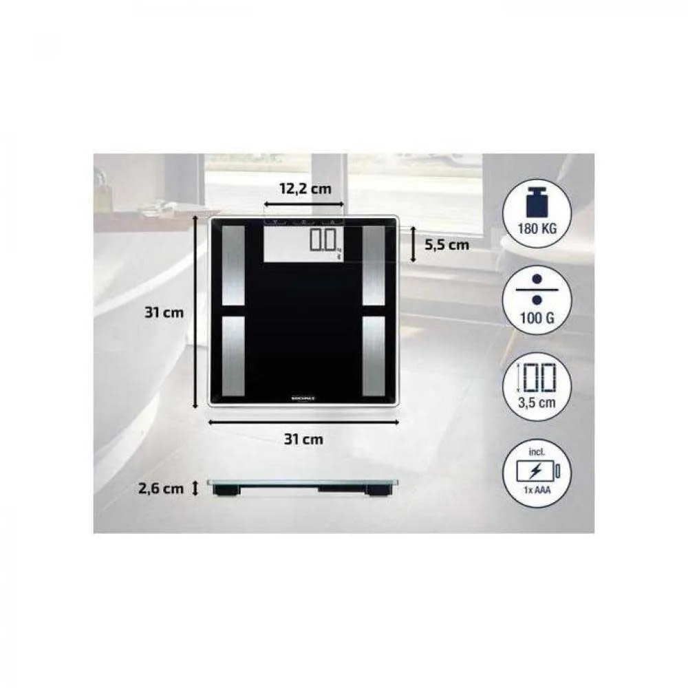 Soehnle Shape Sense Connect 50 Våg, Black, One Size