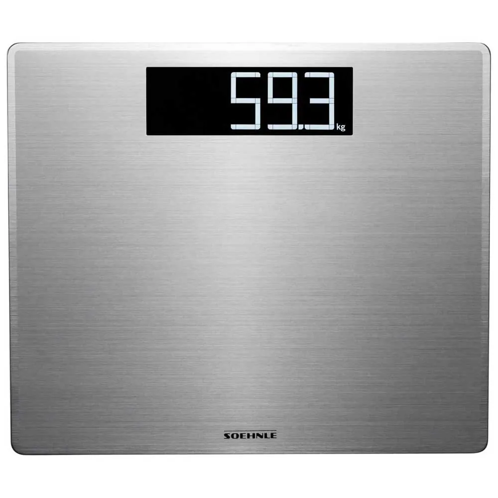 Soehnle Style Sense Safe 300 Max 180kg Våg, Silver, One Size