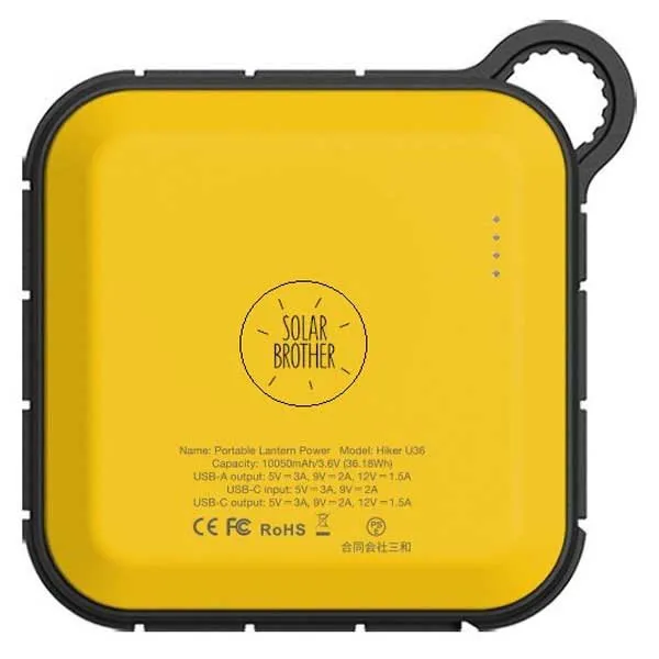 Solar Brother Solar Ficklampa, Black / yellow, 200 Lumens