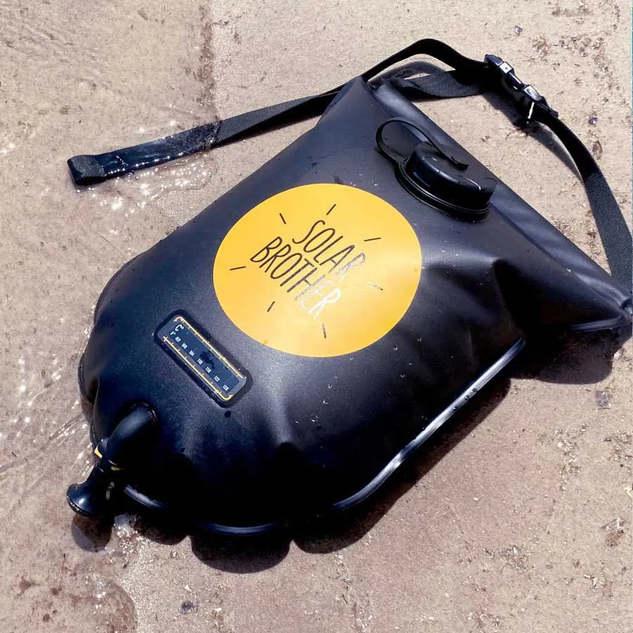 Solar Brother Sunwater Solar 15l Dusch, Black / yellow, One Size