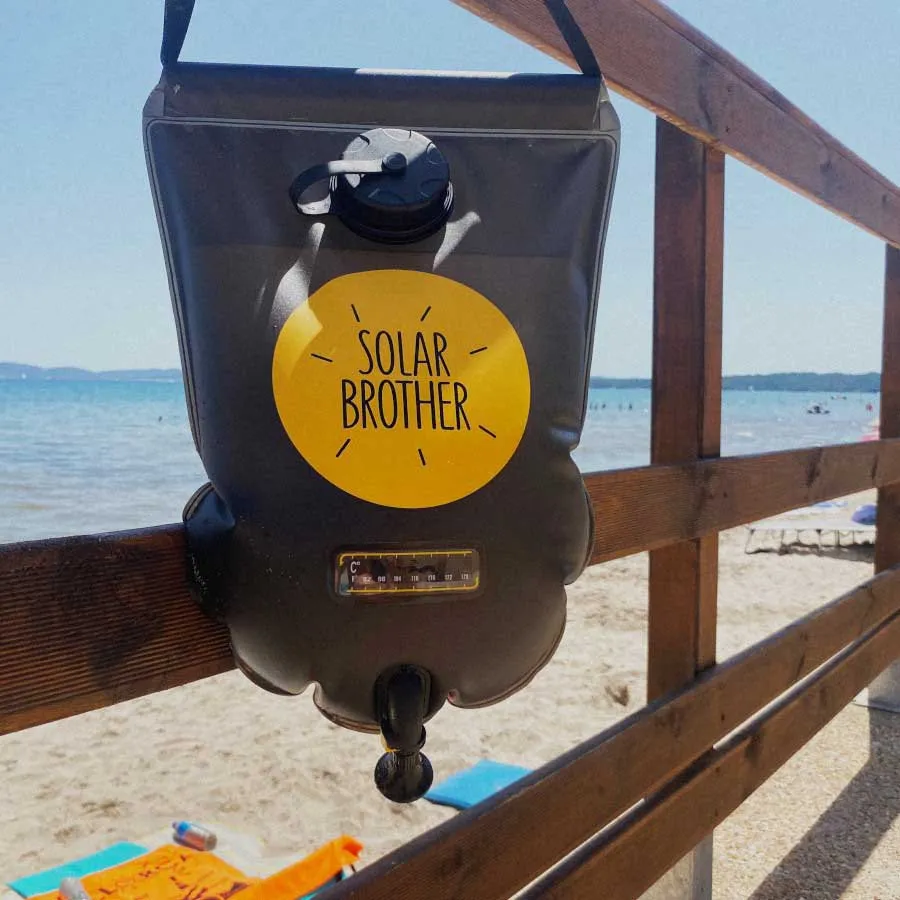 Solar Brother Sunwater Solar 15l Dusch, Black / yellow, One Size