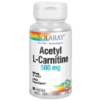 Solaray Acetyl L-karnitin 500 Mg 30 Enheter Solaray Acetyl L-karnitin 500 Mg 30 Enheter