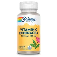 Solaray C-vitamin 500 Mg + 300 Mg Röd Solhatt 60 Enheter