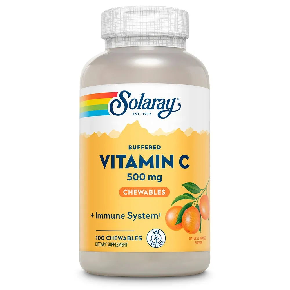 Solaray C-vitamin 500 Mg Apelsin 100 Enheter, One size