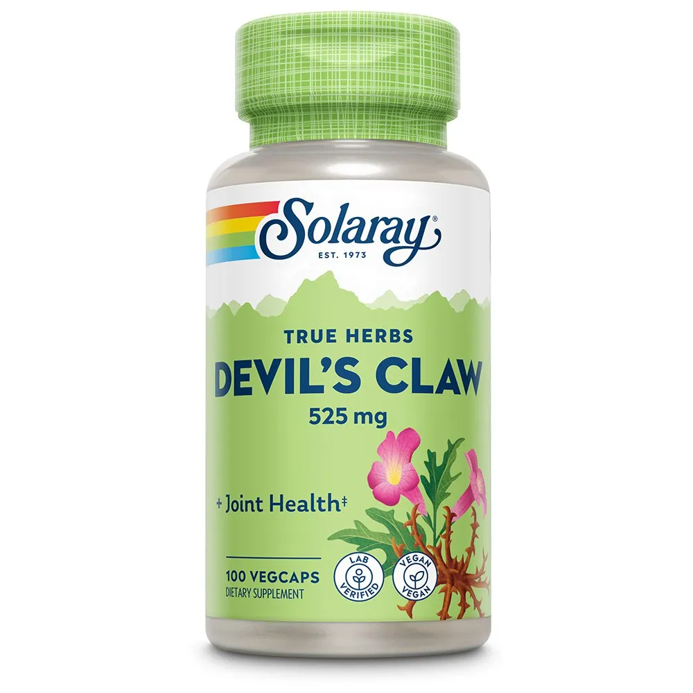 Solaray Devil´s Claw Root 525mg Kapslar 100 Enheter, Multicolour, One Size