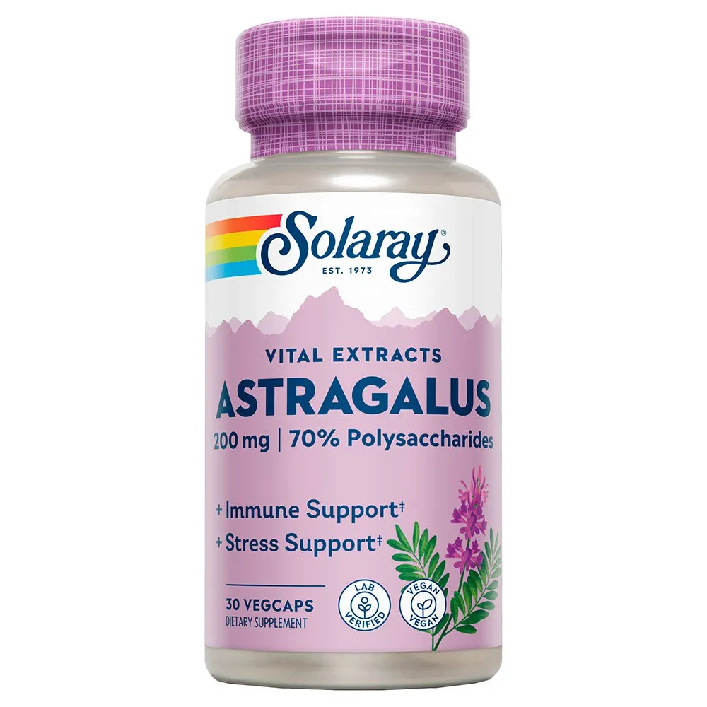 Solaray Extrakt Av Astragalusrot 200 Mg 30 Enheter, Lila, One Size