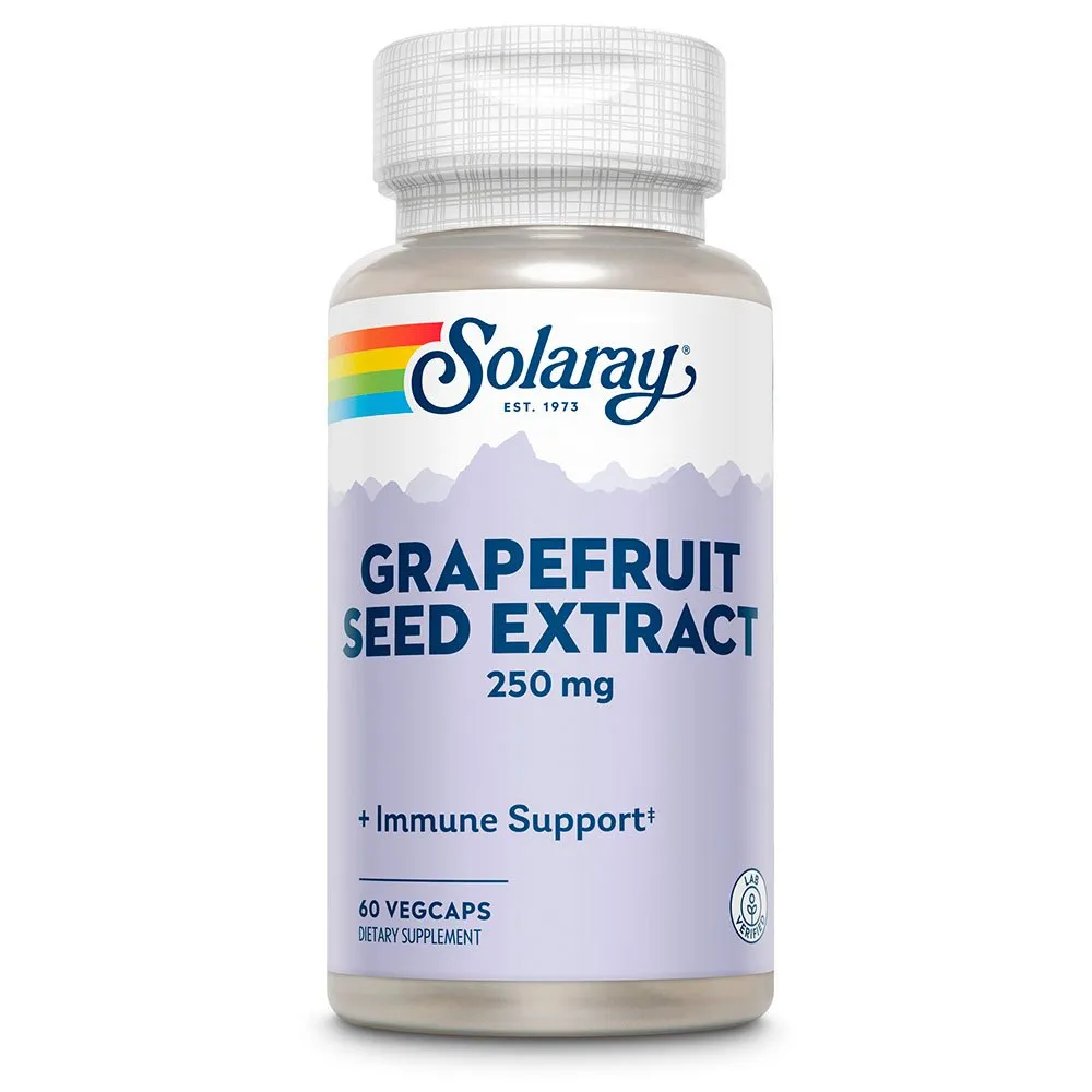 Solaray Fröextrakt 250 Mg Grapefrukt 60 Enheter, Yellow, One Size