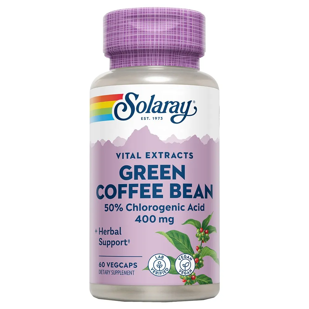 Solaray Green Bean Weight Control 400mg Kapslar Kaffe 60 Enheter, One size