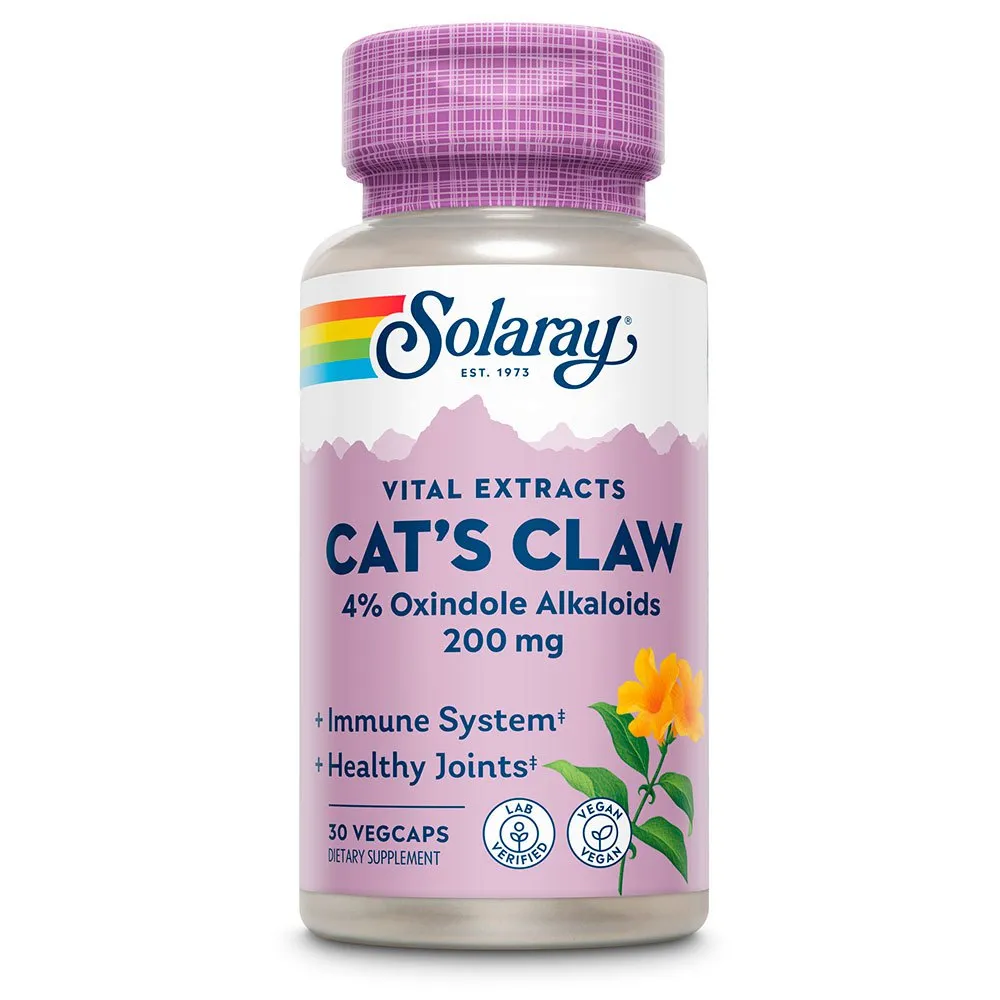 Solaray Kattklo 200 Mg 30 Enheter, Pink, One Size