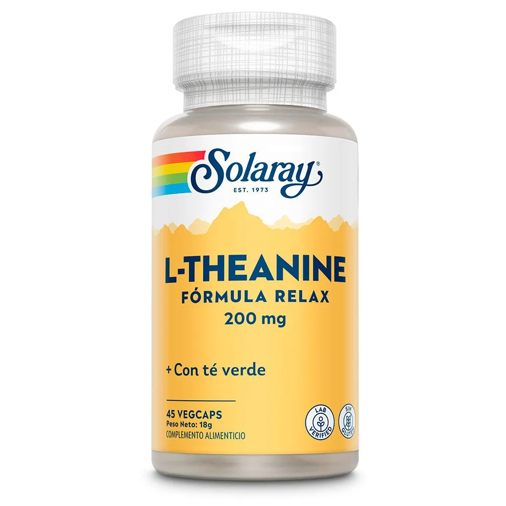 Solaray L-teanin 200mgr 45 Enheter, One size