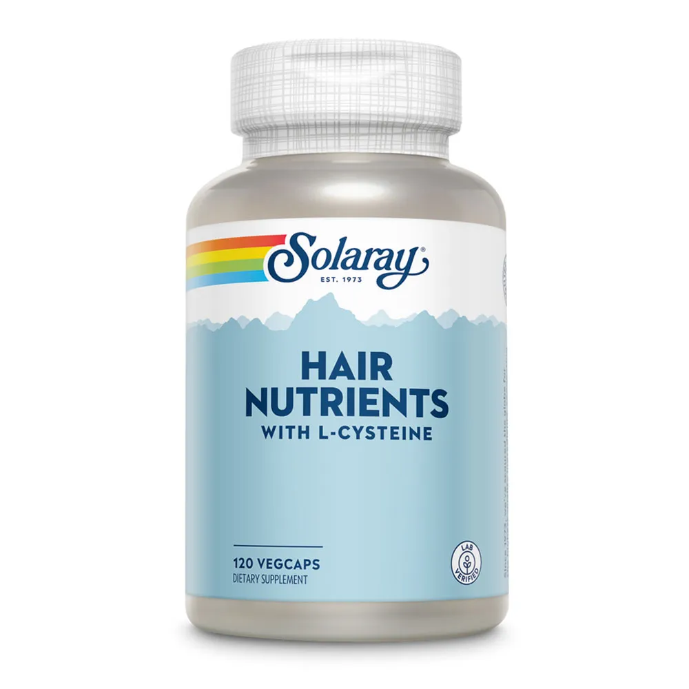Solaray Rients Hair Kapslar Nöt 120 Enheter, White / silver, One Size