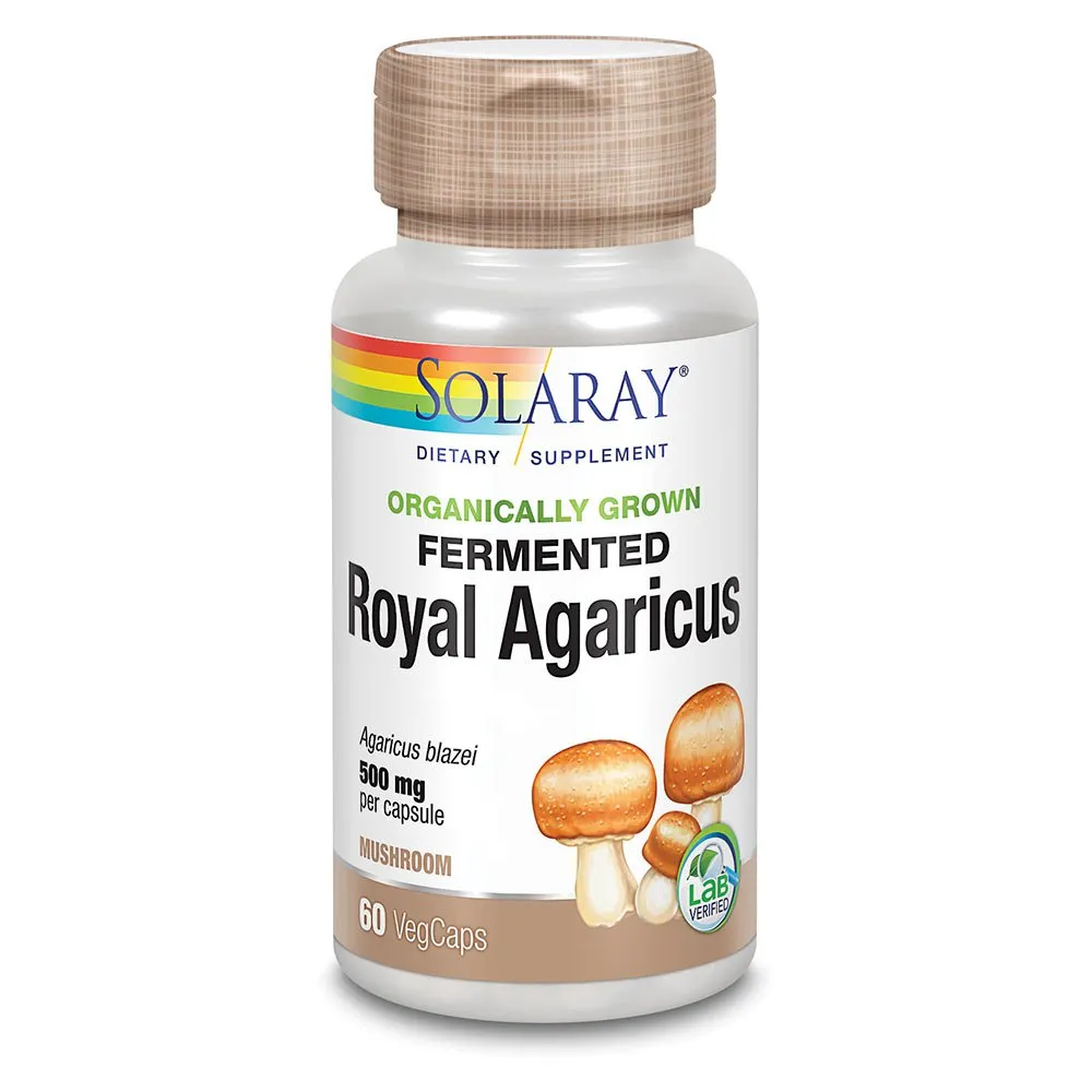 Solaray Royal Agaricus 500 Mg 60 Enheter, Beige, One Size