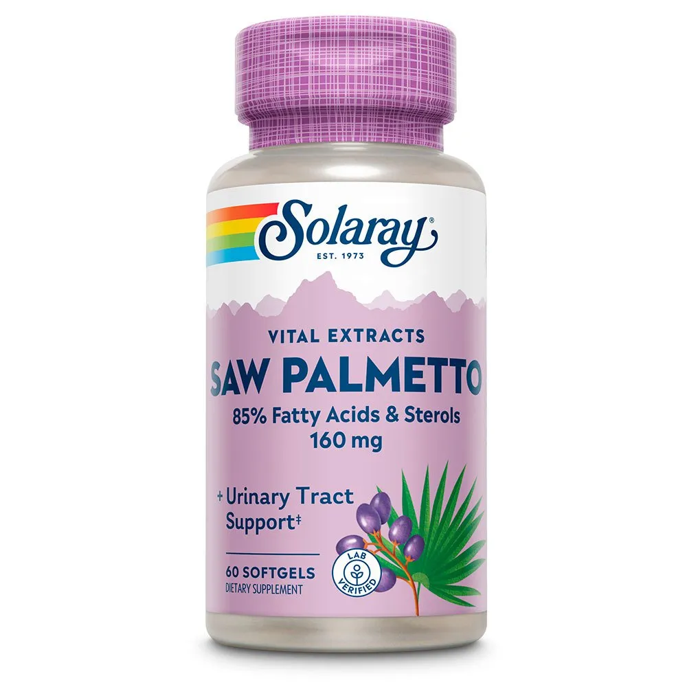 Solaray Saw Palmetto-mannen 60 Enheter, Pink, One Size