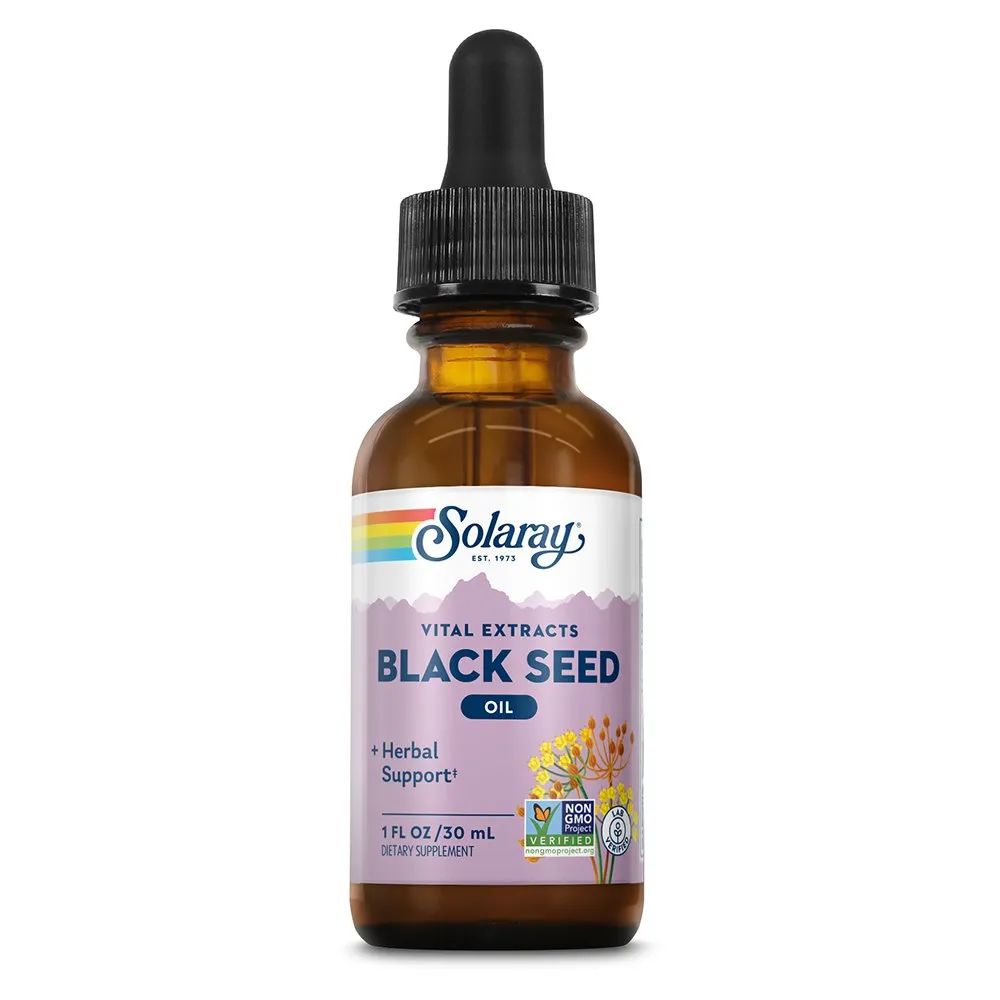 Solaray Svartkummin 7% Tymokinon 30ml, Multicolour, One Size