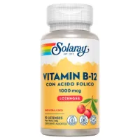 Solaray Vitamin B-12 + Folsyra 1000mcgr 90 Enheter Solaray Vitamin B-12 + Folsyra 1000mcgr 90 Enheter